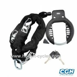 ANTIVOL VELO FER A CHEVAL + CHAINE 90 CM