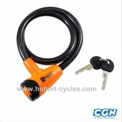 ANTIVOL VELO SPIRAL A CLE D12 X 0.65M