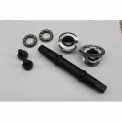 AXE DE PEDALIER CARRE JIS L134.5MM AVEC ROULEMENT