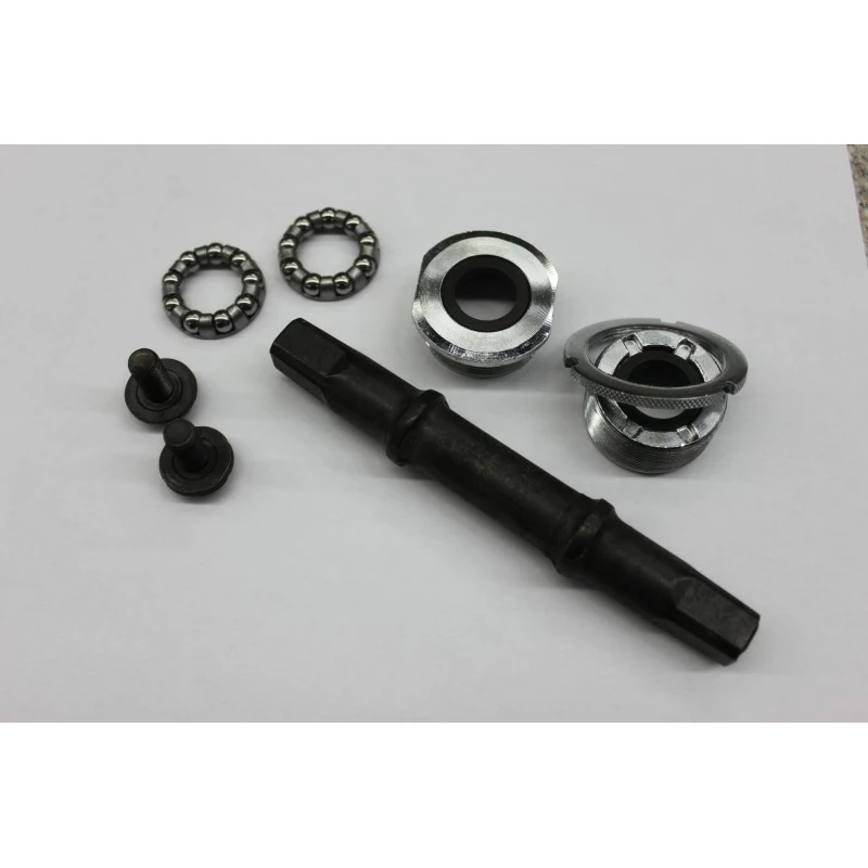 AXE DE PEDALIER CARRE JIS L134.5MM AVEC ROULEMENT 3 AXE DE PEDALIER CARRE JIS L134.5MM AVEC ROULEMENT