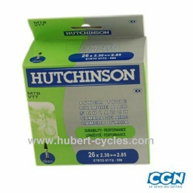 CHAMBRE AIR VTT 26X2.30/2.85 VP HUTCHINS 3 CHAMBRE AIR VTT 26X2.30/2.85 VP HUTCHINS