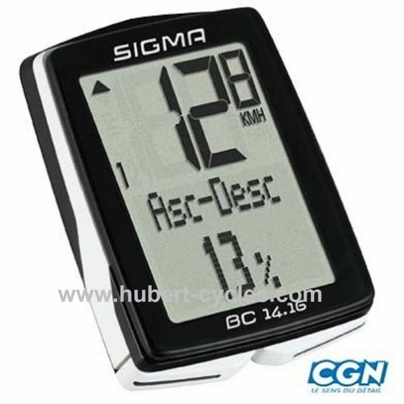 COMPTEUR VELO AV FIL SIGMA BC 14.16 14 F 3 COMPTEUR VELO AV FIL SIGMA BC 14.16 14 F