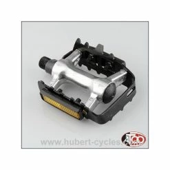 PEDALES VTT ALU ARGENT/NOIRE 9/16