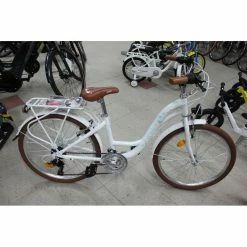 VELO JUNIOR 24P ROMET BLANC BLEU